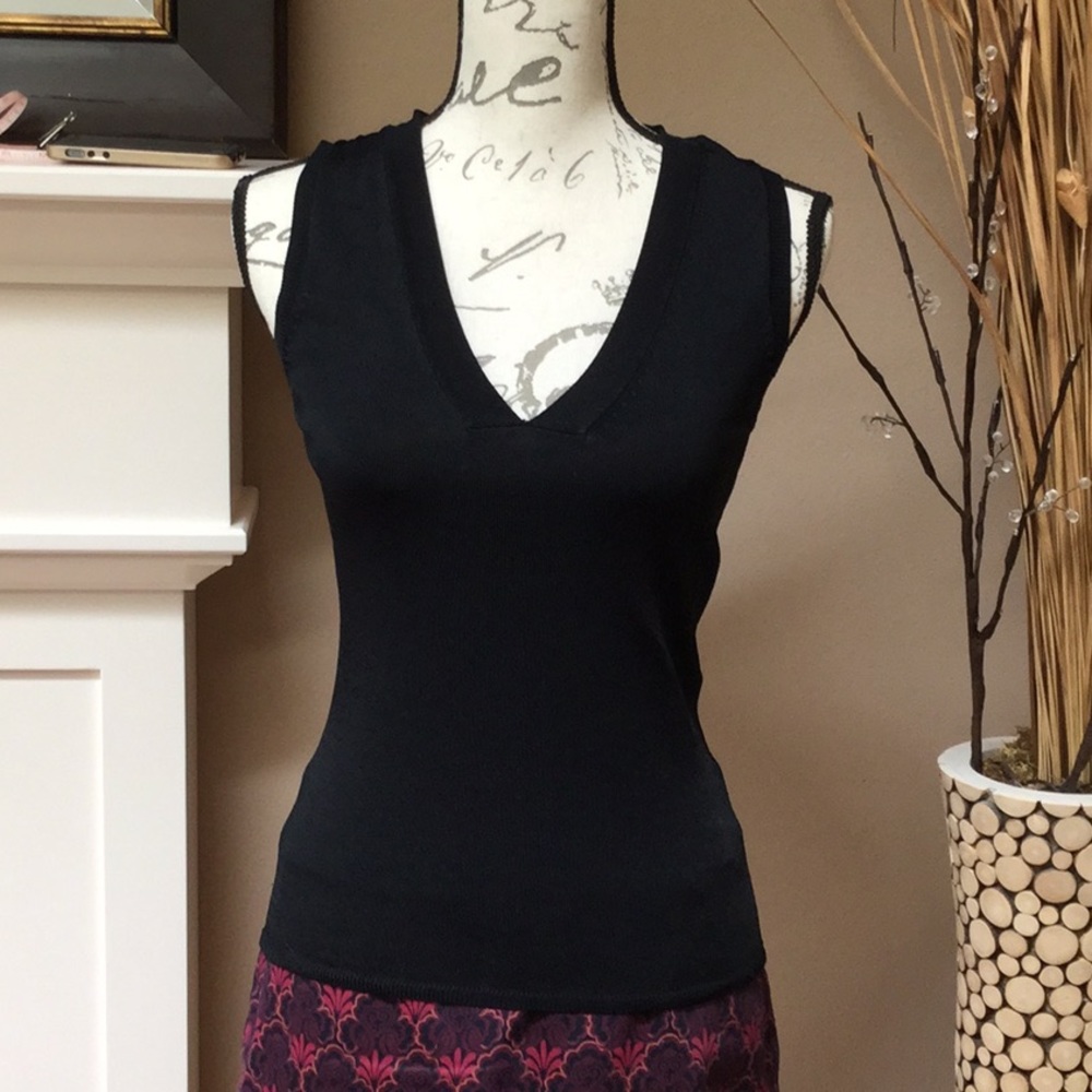 Claudia D. Black Blouse